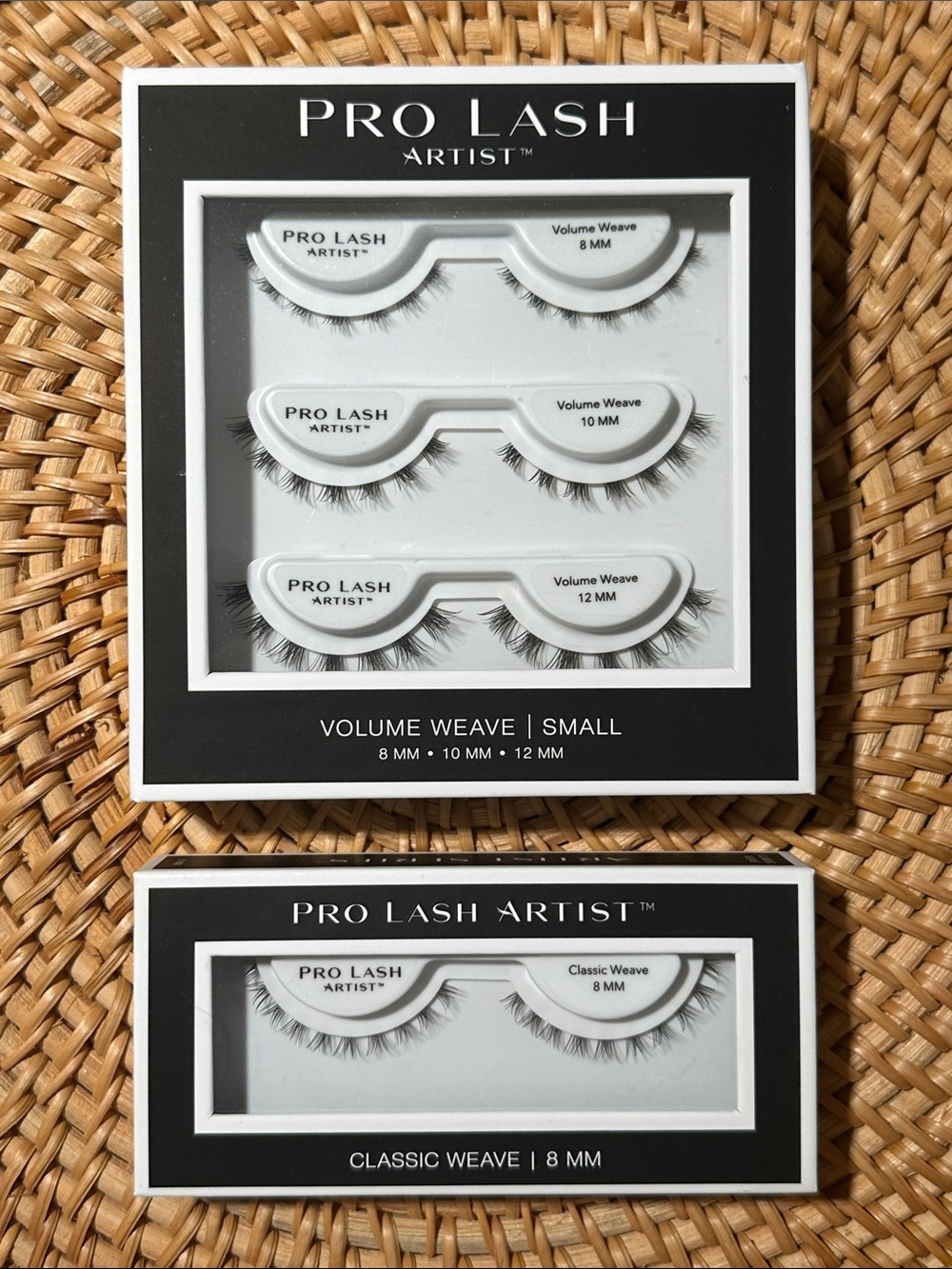 Pro Lash Artist Volume Weave + Classic Weave False Lashes - Black